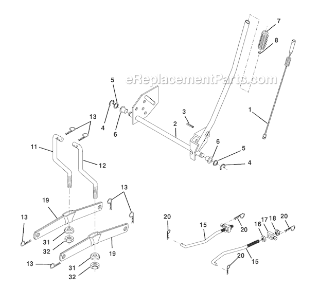 Weed Eater WE12538L Lawn Tractor Page I Diagram